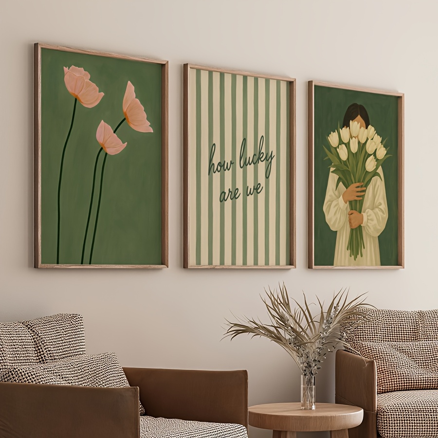 Abstract Canvas Set - 3 قطع من لوحات القماش بدون