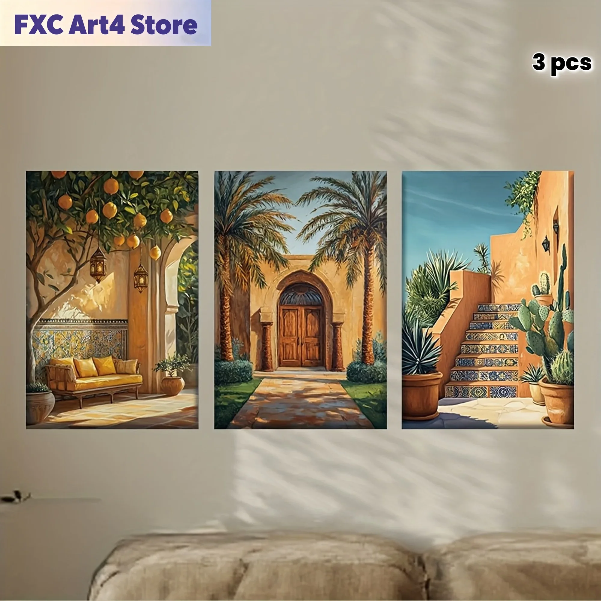Abstract Canvas Set - لوحة قماشية بدون إطار [JIT] 3