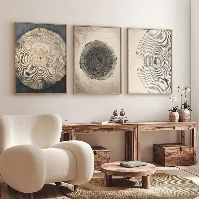 Abstract Canvas Set - مجموعة من 3 قطع فنية تجريدية
