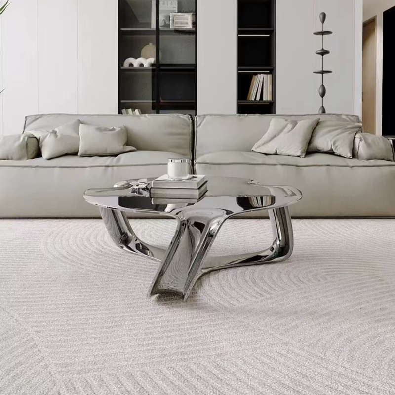 Interior Design Scandinavian - طاولة قهوة فاخرة بتصميم عصري مع