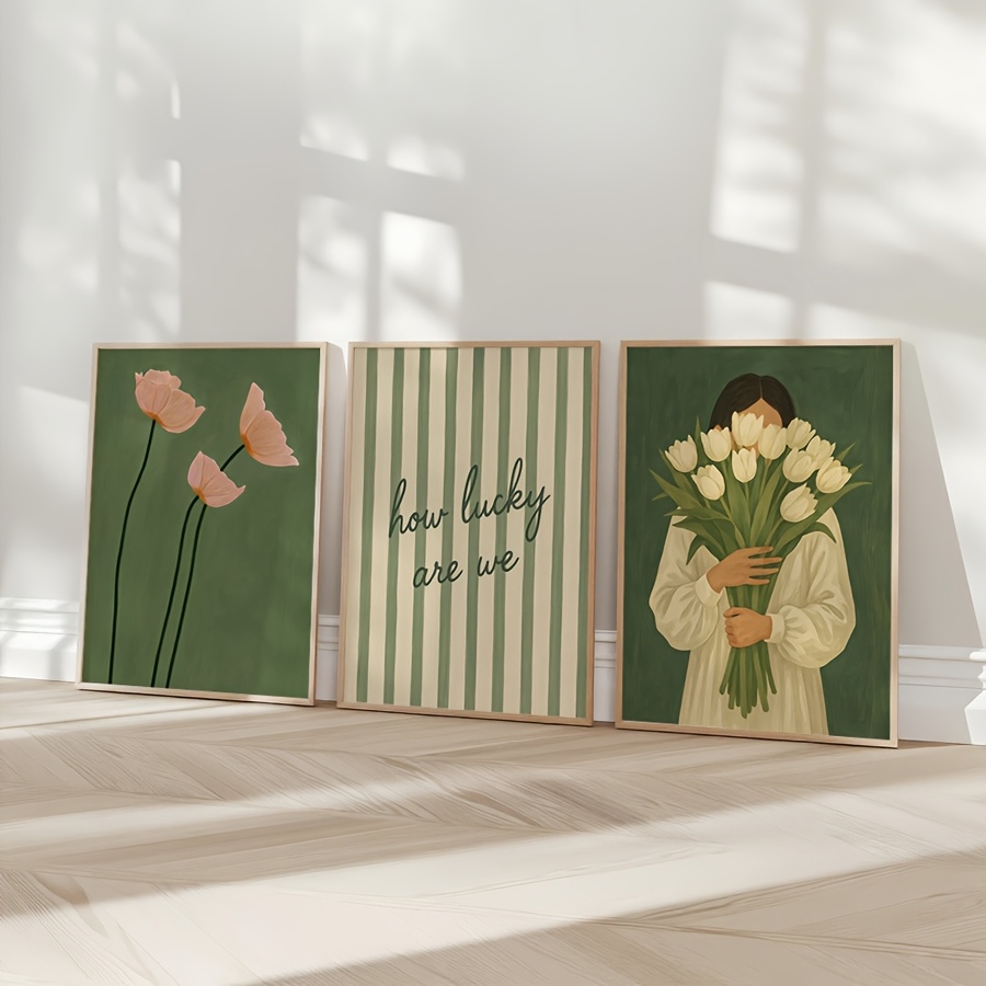 3 قطع من لوحات القماش بدون إطا - مراجعة Abstract Canvas Set وسعره