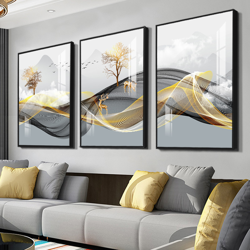 3 قطع/مجموعة لوحة فنية جدارية  - مراجعة Abstract Canvas Set وسعره