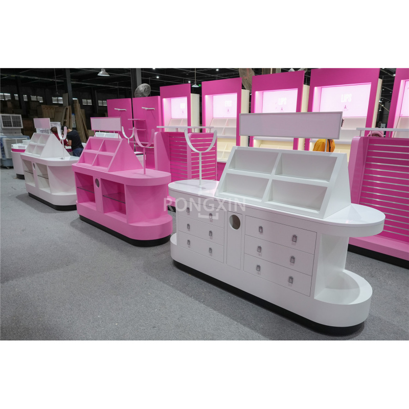 Custom.Makeup Shop أرفف مضادة  - مراجعة Interior Design Retail وسعره