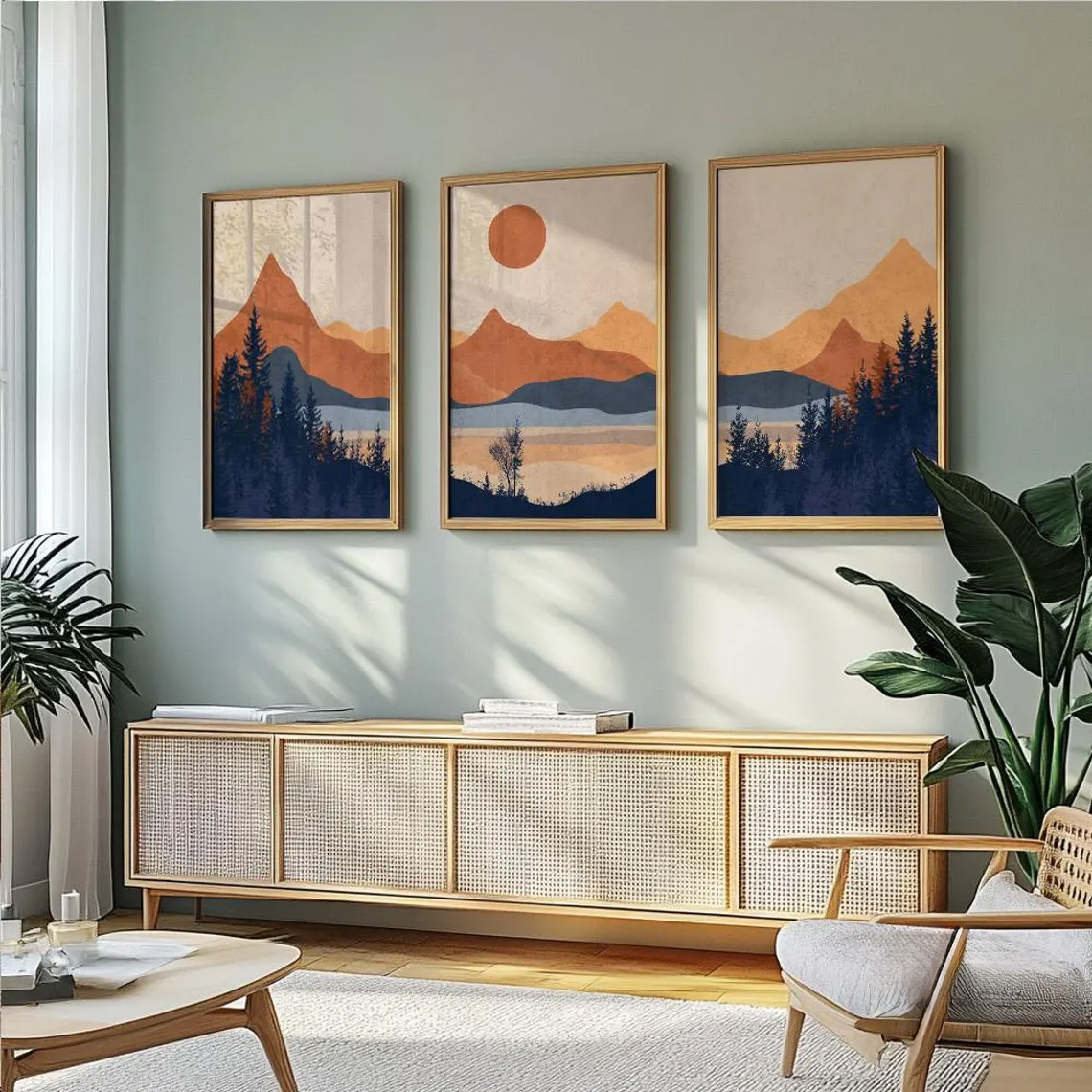 3 قطع/مجموعة بدون إطار، ملصقات - مراجعة Abstract Canvas Set وسعره