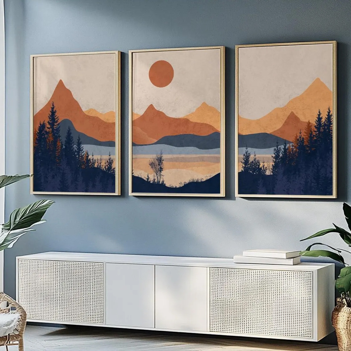 3 قطع/مجموعة بدون إطار، ملصقات - مراجعة Abstract Canvas Set وسعره