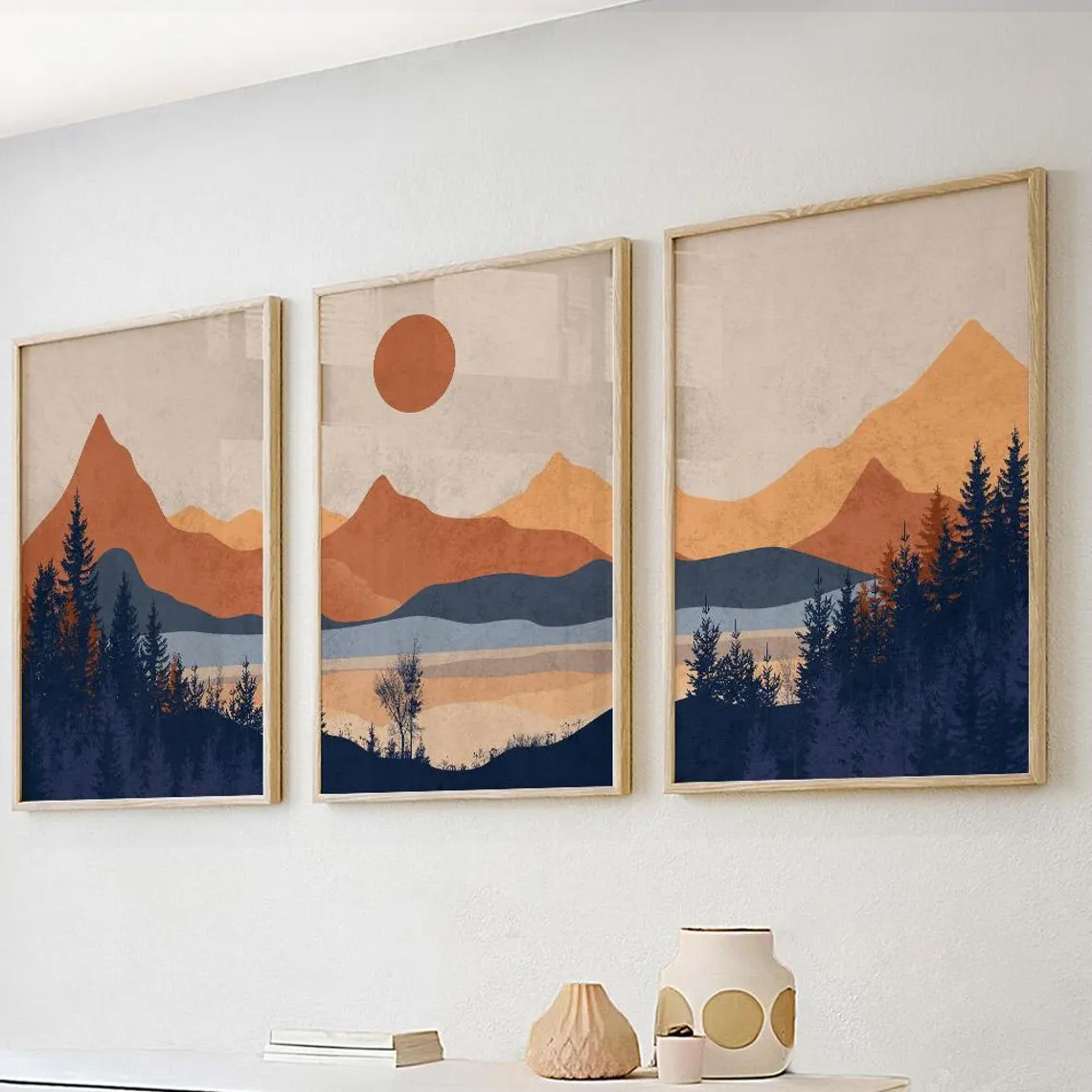 3 قطع/مجموعة بدون إطار، ملصقات - مراجعة Abstract Canvas Set وسعره