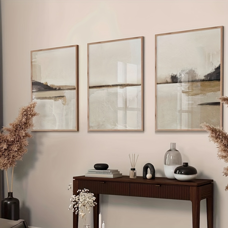 3 قطعة/المجموعة محايد مجردة هن - مراجعة Abstract Canvas Set وسعره