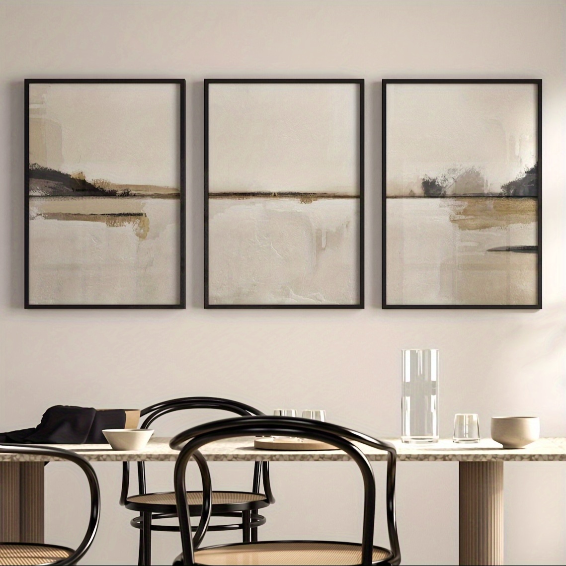 3 قطعة/المجموعة محايد مجردة هن - مراجعة Abstract Canvas Set وسعره