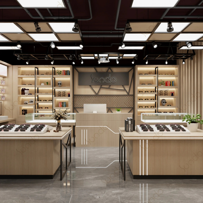 تصميم داخلي مخصص لمتجر النظارا - مراجعة Interior Design Retail وسعره