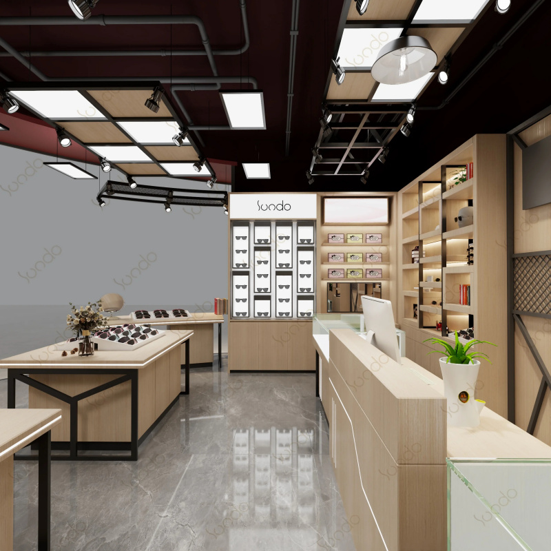 تصميم داخلي مخصص لمتجر النظارا - مراجعة Interior Design Retail وسعره